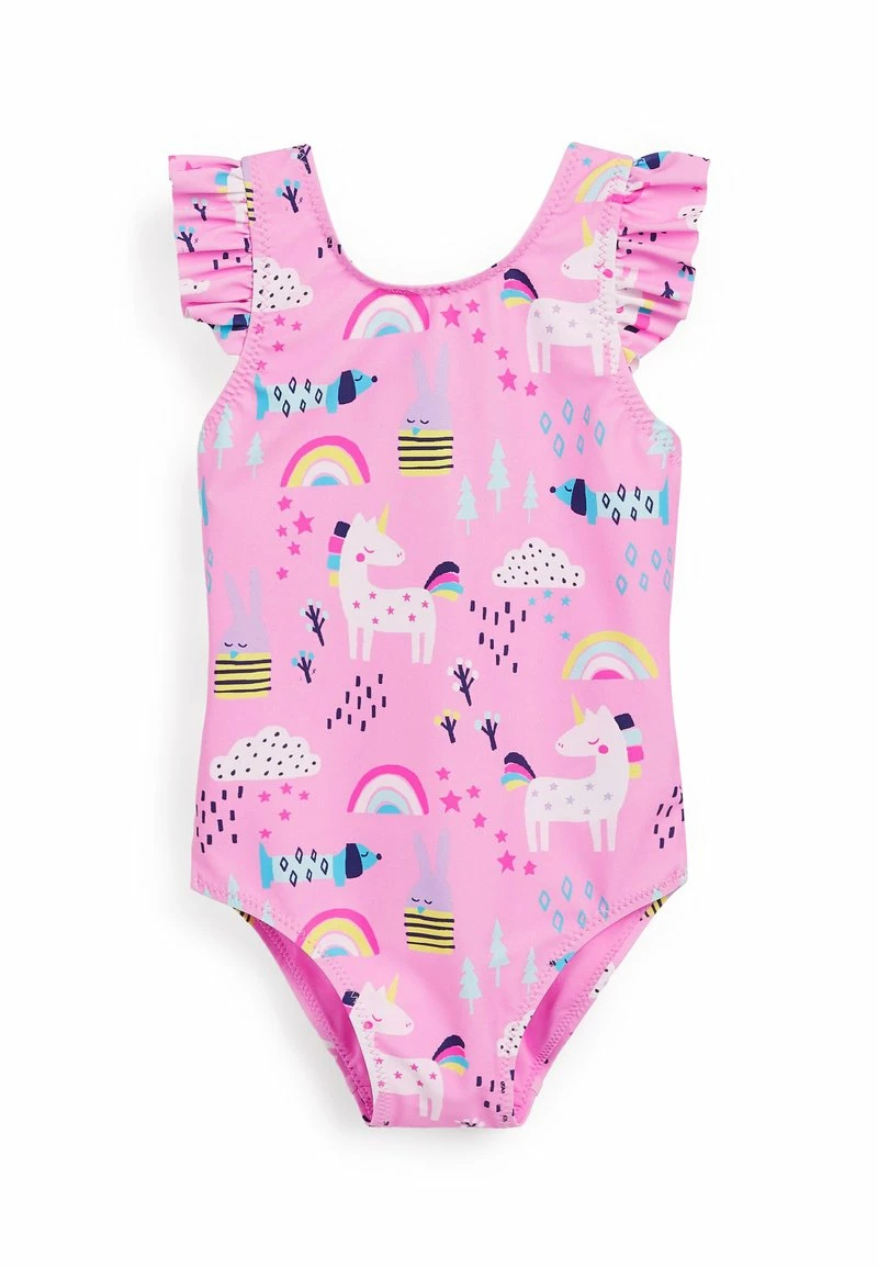 Next Kinder FRILL SLEEVED - Badeanzug - Pink