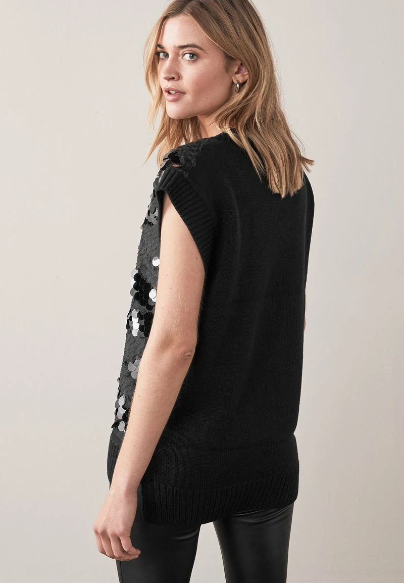 Next SEQUIN DETAIL - T-Shirt Print - Black | Damen – Bild 2