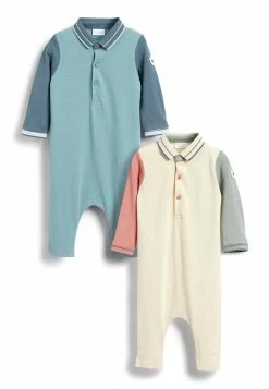 Next Kinder 2 PACK LONG SLEEVED - Jumpsuit - Blue/beige