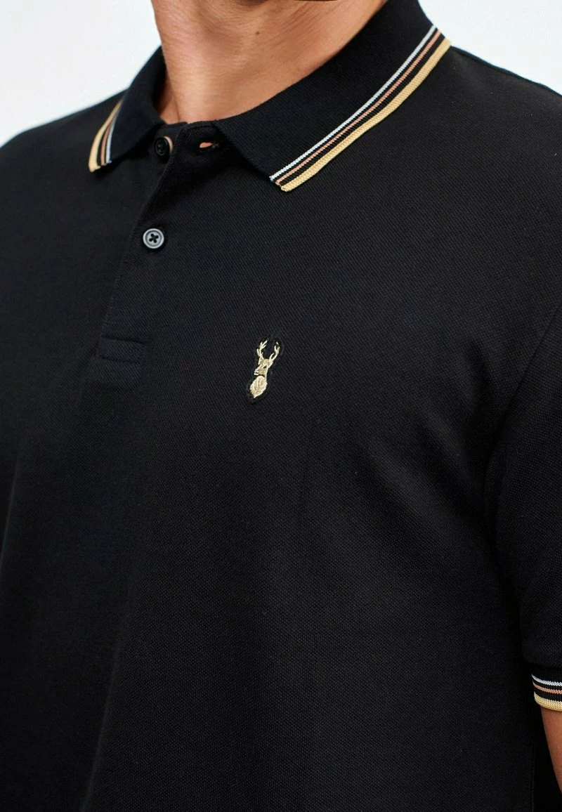 Next Herren TIPPED REGULAR FIT - Poloshirt - Black – Bild 3