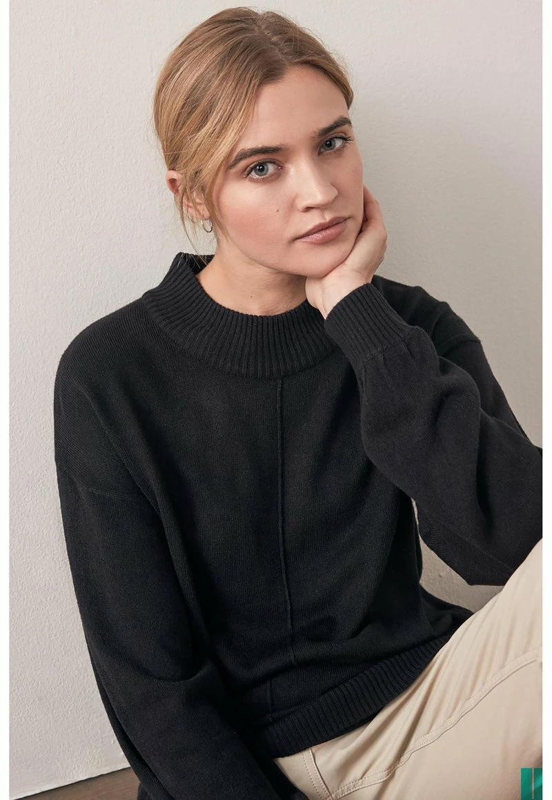 Next Damen LONG COSY - Strickpullover - Black – Bild 4