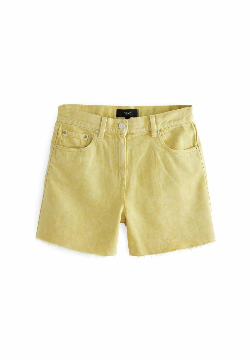 Next Damen Jeans Shorts - Lime Green Acid Wash – Bild 5