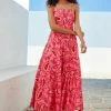 Next Damen Maxikleid - Pink Paisley