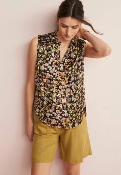 Next Damen SLEEVELESS - Bluse - Black Floral