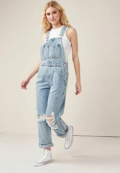 Next Damen Latzhose - Bleach Ripped