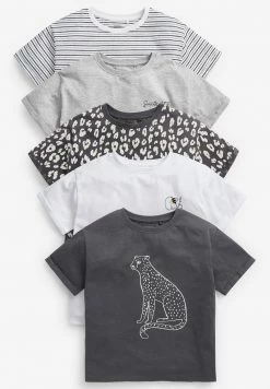 Next 5 PACK LEOPARD LONG SLEEVE - T-Shirt Print - Multi Coloured | Kinder