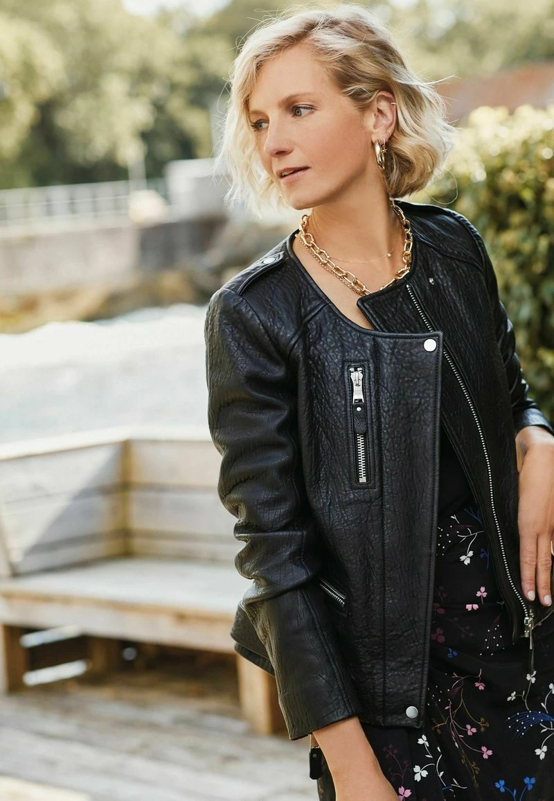 Next Damen Lederjacke - Black – Bild 6