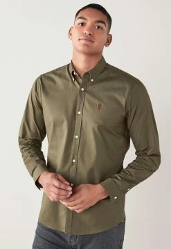 Next LONG SLEEVE OXFORD - Hemd - Green | Herren