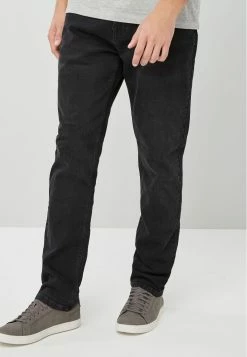 Next Herren Jeans Straight Leg - Black