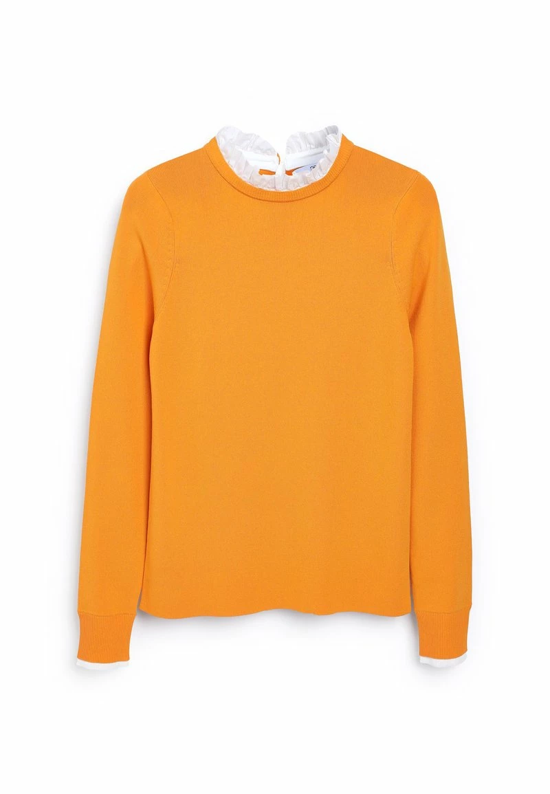 Next Damen FRILL COLLAR LAYER - Strickpullover - Yellow – Bild 4