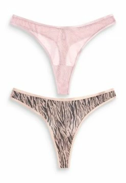 Next Damen 2 PACK - String - Zebra Print Pink