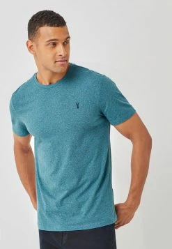 Next Herren REGULAR FIT STAG - T-Shirt Basic - Blue