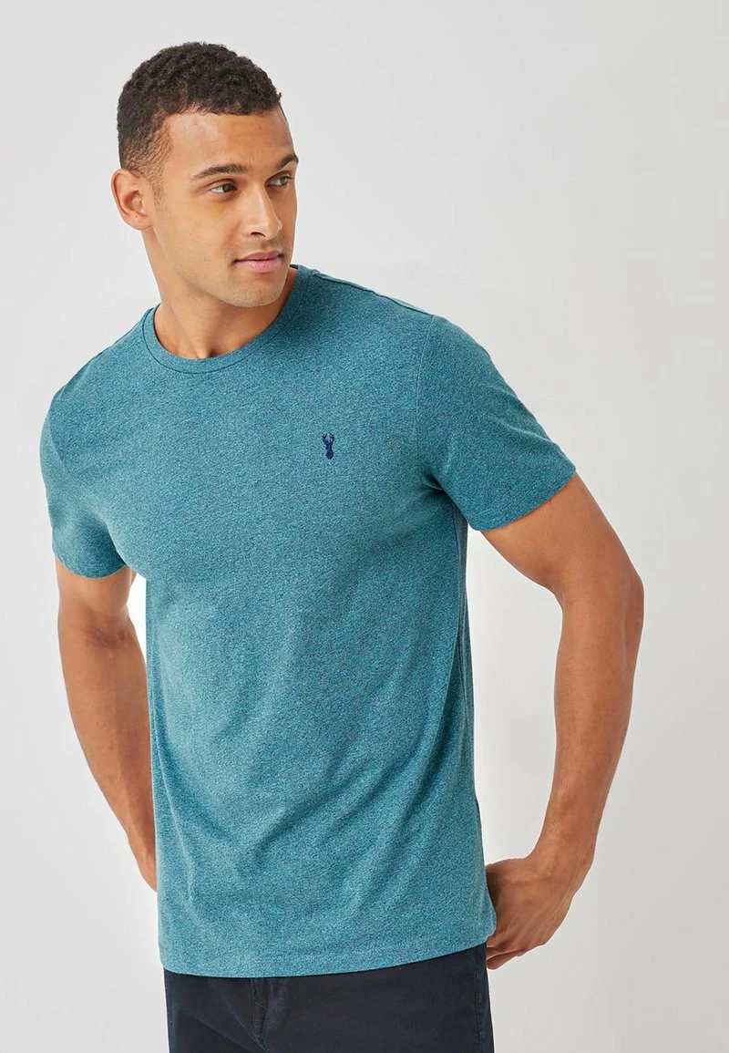 Next Herren REGULAR FIT STAG - T-Shirt Basic - Blue