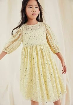 Next Kinder GLITTER DAISY - Freizeitkleid - Yellow