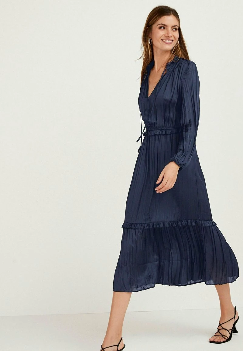Next SATIN TIE NECK - Freizeitkleid - Dark Blue | Damen – Bild 2