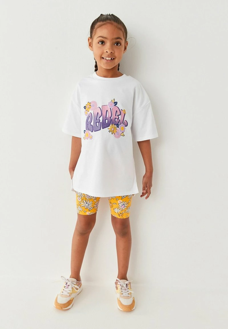 Next Kinder SET - Shorts - Orange White Rebel