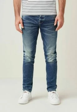 Next Herren Jeans Slim Fit - Blue Ripped