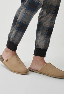 Next Herren CHECK - Hausschuh - Light Grey