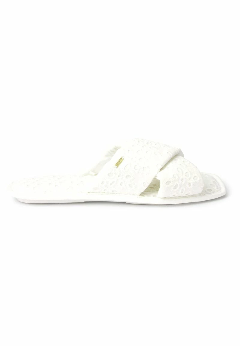 Next Damen Pantolette Flach - White