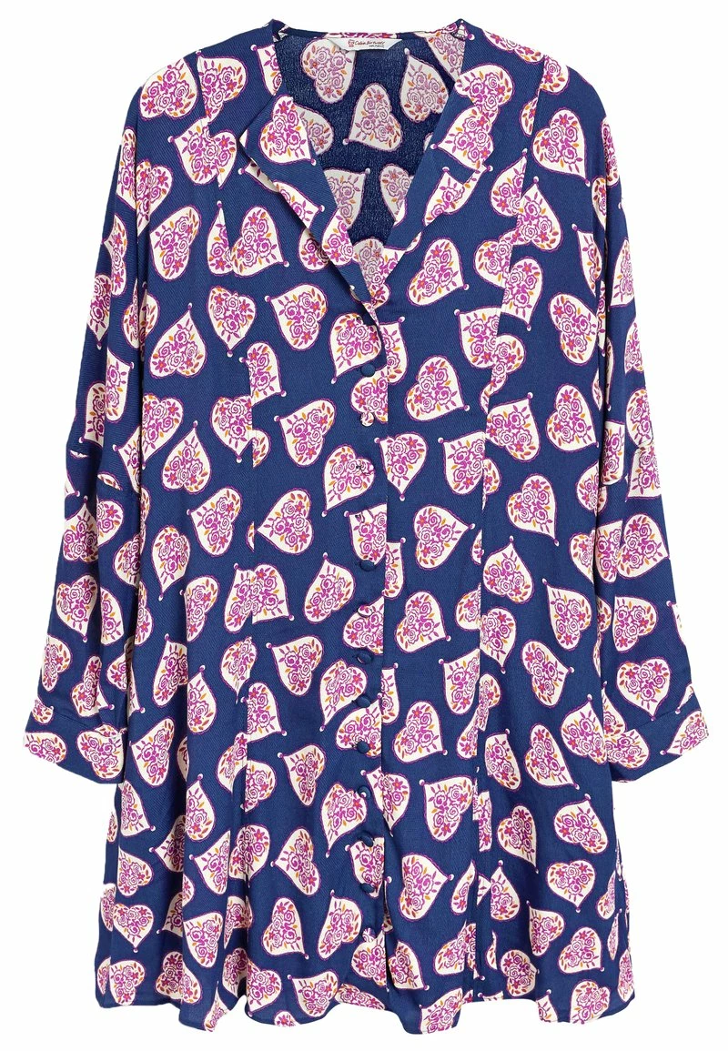 Next Damen Blusenkleid - Celia Birtwell Navy Blue Heart – Bild 5