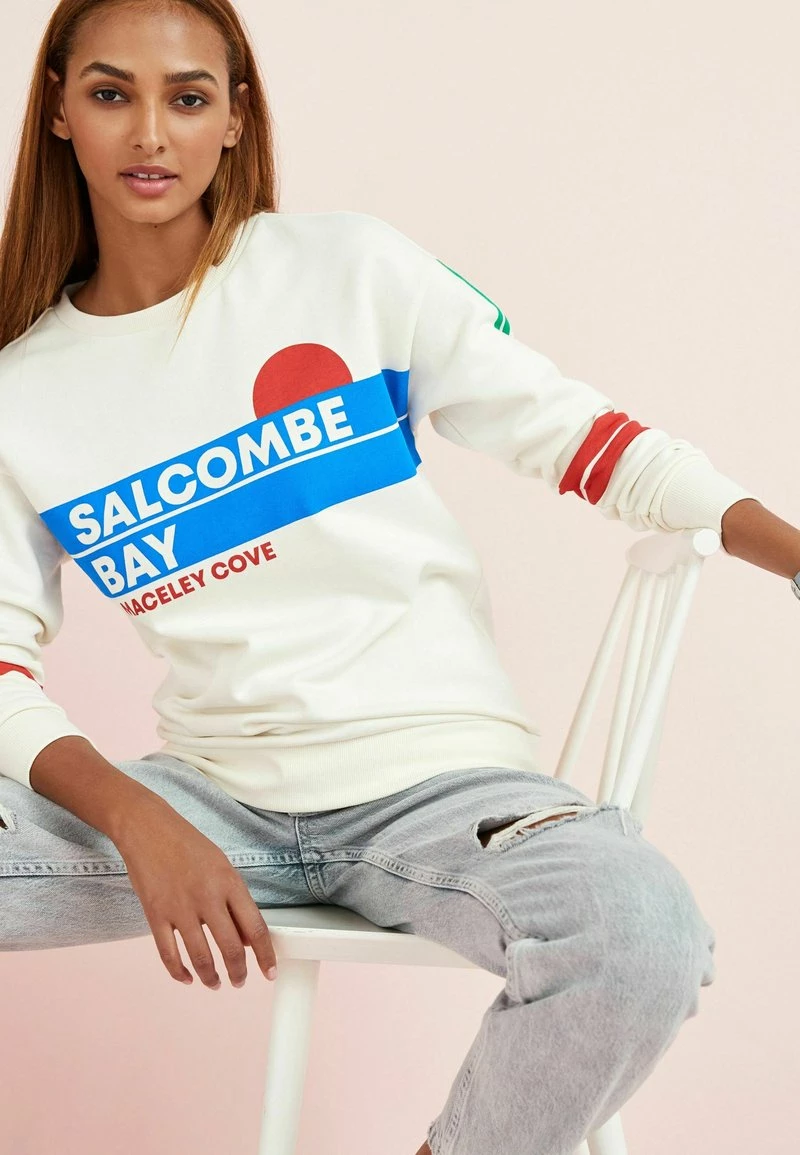 Next Damen GRAPHIC - Sweatshirt - Ecru White Salcombe Bay – Bild 4