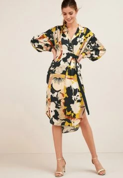 Next Damen Blusenkleid - Mottled Yellow