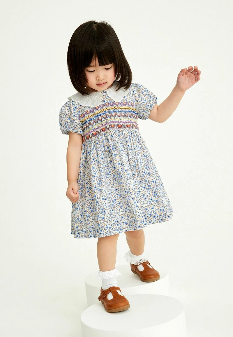 Next Kinder SHIRRED - Freizeitkleid - Blue – Bild 2