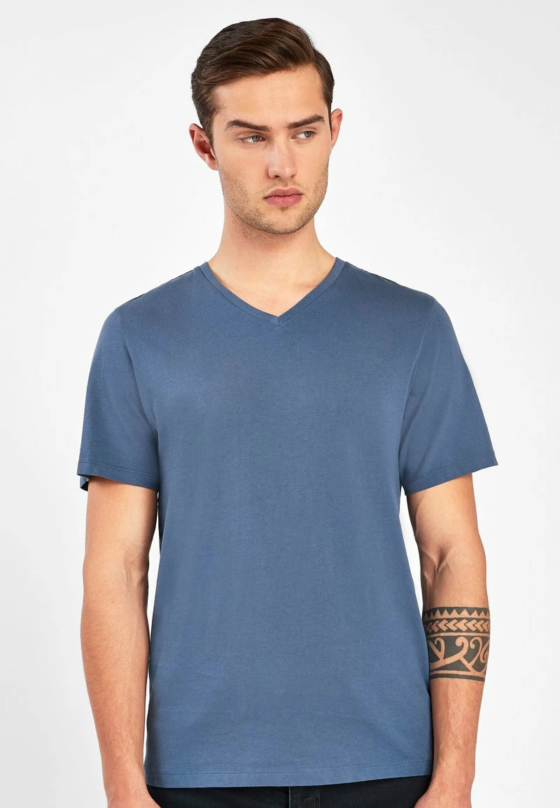 Next Herren T-Shirt Basic - Blue