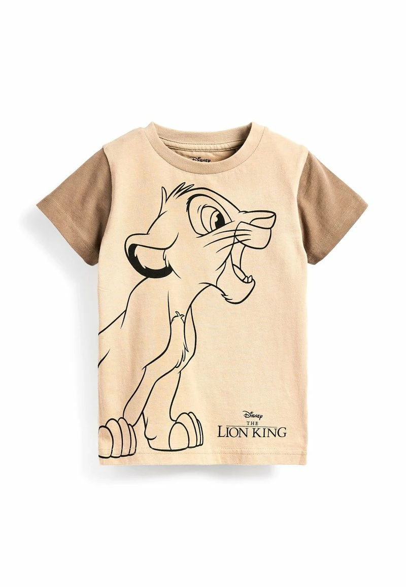 Next Kinder LION KING SHORT SLEEVE - T-Shirt Print - Tan Brown