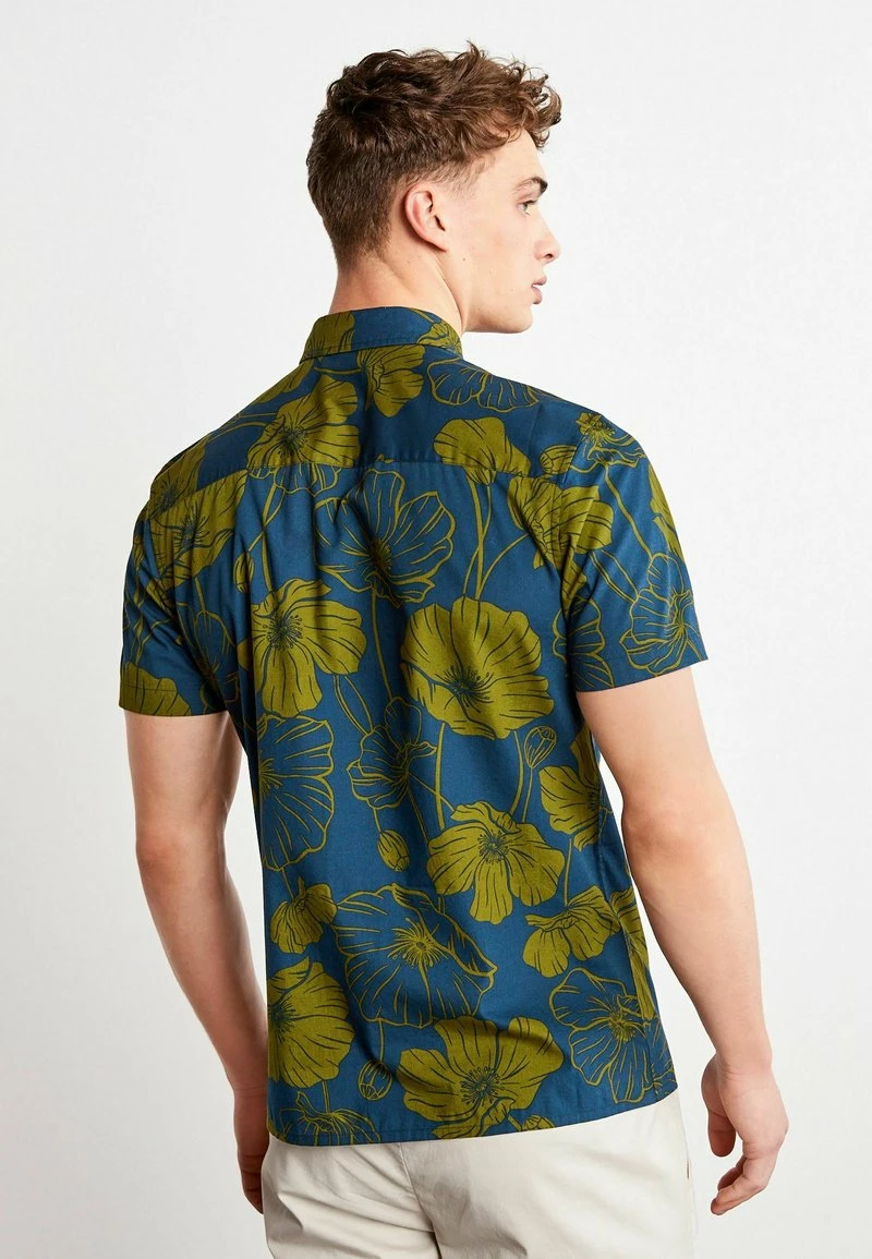 Next Herren SHORT SLEEVE - Hemd - Navy Blue Green Floral – Bild 2