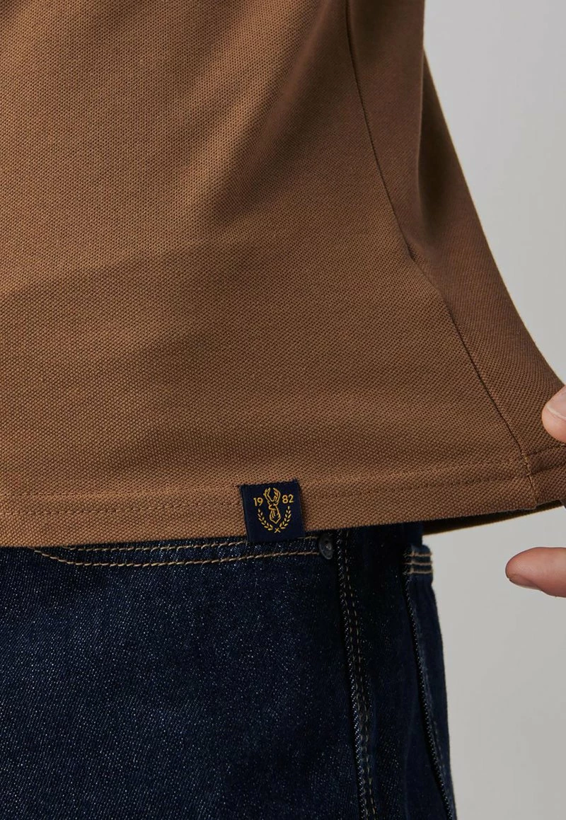 Next Herren ZIP - Poloshirt - Tan – Bild 5