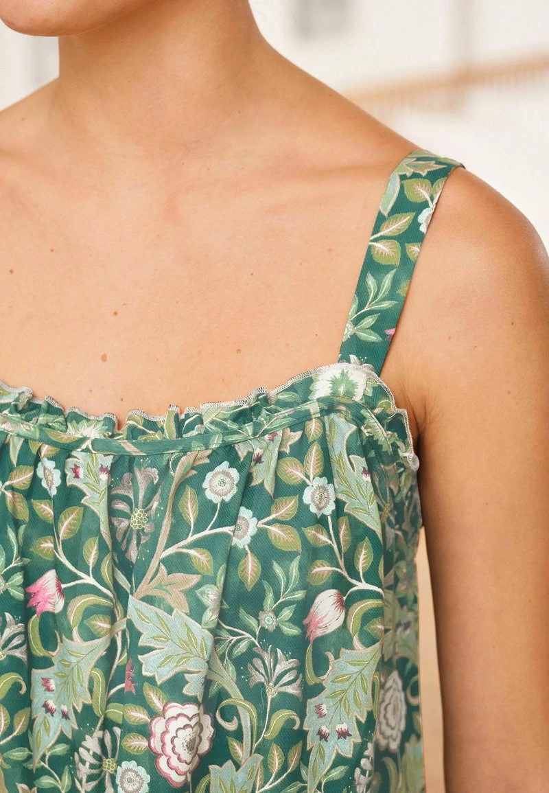 Next Damen MORRIS & CO. AT SLIP - Nachthemd - Green Floral – Bild 3
