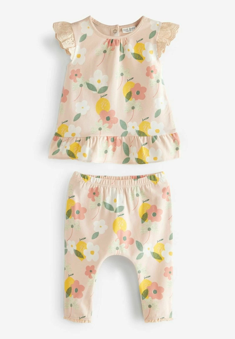 Next Kinder 4 PIECE SET - T-Shirt Print - Sage Green/floral Short Sleeved – Bild 4