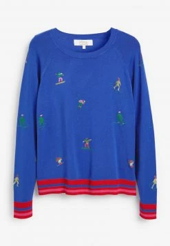 Next Damen CHRISTMAS - Strickpullover - Blue