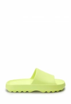 Next Damen CHUNKY - Pantolette Flach - Lime Green