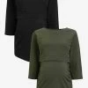 Next Damen PACK OF 2 MATERNITY NURSING BLEND - Langarmshirt - Multicoloured