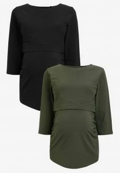 Next Damen PACK OF 2 MATERNITY NURSING BLEND - Langarmshirt - Multicoloured
