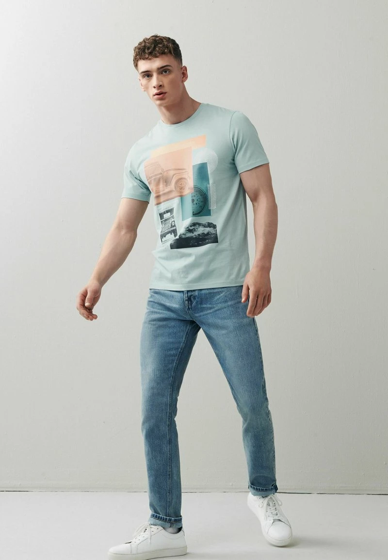 Next Herren GRAPHIC - T-Shirt Print - Green – Bild 2