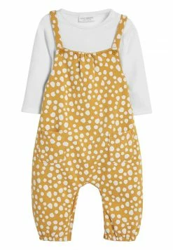 Next OCHRE SPOT DUNGAREE AND BODYSUIT SET (0MTHS-2YRS) - Body - Yellow | Kinder