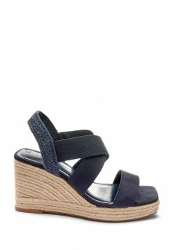 Next FOREVER COMFORT CROSS OVER - Keilsandalette - Navy Blue | Damen