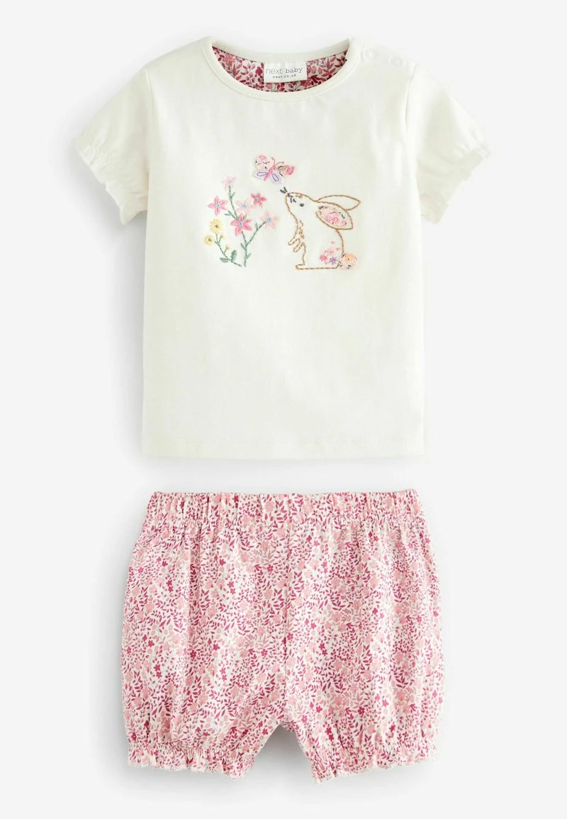 Next Kinder 2 PACK SET - Shorts - Pink Floral Bunny – Bild 2