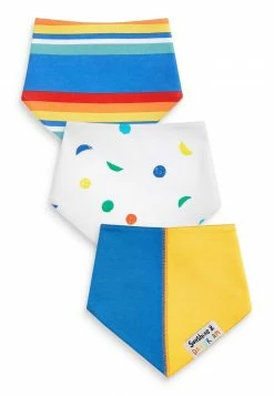 Next Kinder 3 PACK DRIBBLE - Lätzchen - White, Blue, Yellow