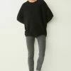 Next Damen COSY LONGLINE - Strickpullover - Black