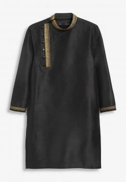 Next LONG LENGTH EMBROIDERED KURTA - Hemd - Black | Kinder