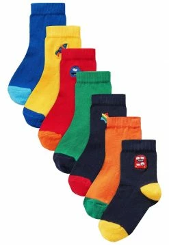 Next Unisex 7 PACK COTTON RICH STRIPE YOUNGER - Socken - Light Red