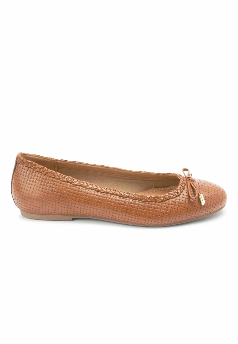 Next WEAVE - Klassischer Ballerina - Tan Brown | Damen