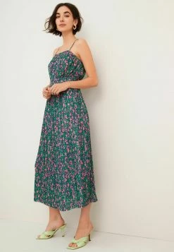 Next Damen SLEEVELESS PLEATED MIDI - Freizeitkleid - Green