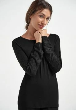 Next Damen WOVEN - Nachtwäsche Set - Black