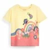 Next Kinder APPLIQUÃ© (3MTHS-7YRS) - T-Shirt Print - Yellow Crochet Butterfly