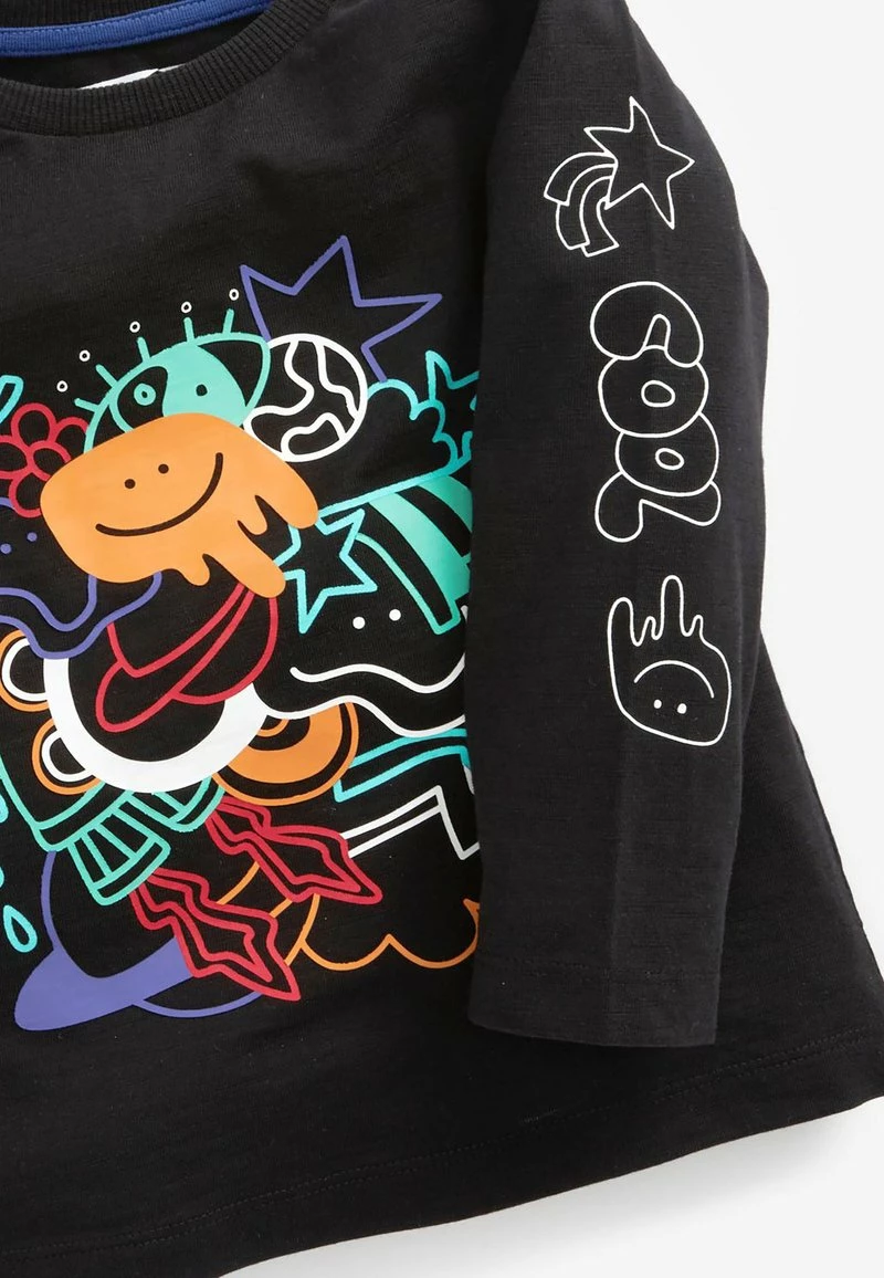 Next Kinder BRIGHT LONG SLEEVE - Langarmshirt - Black – Bild 3